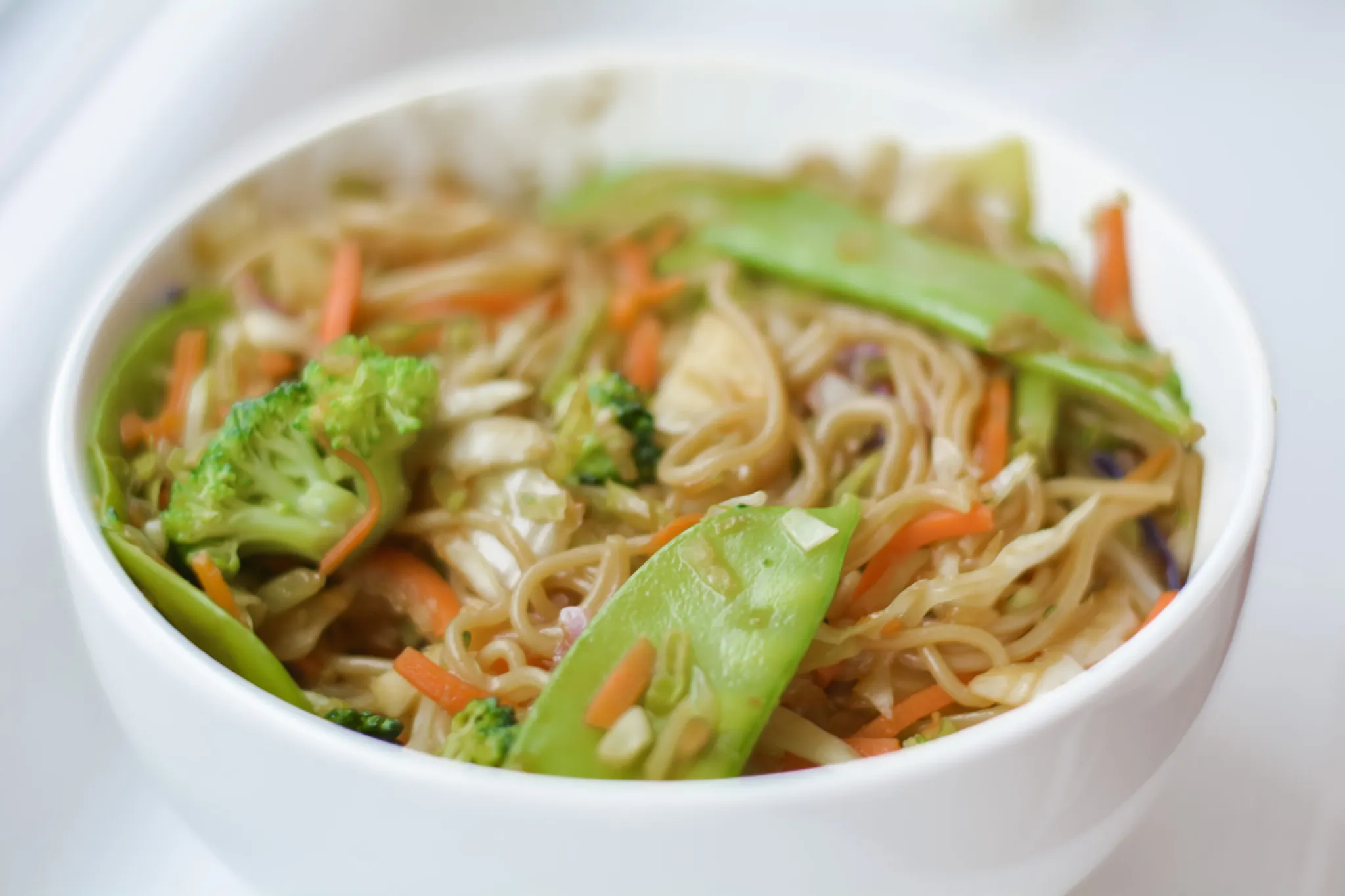 vegan and gluten free ramen stir fry