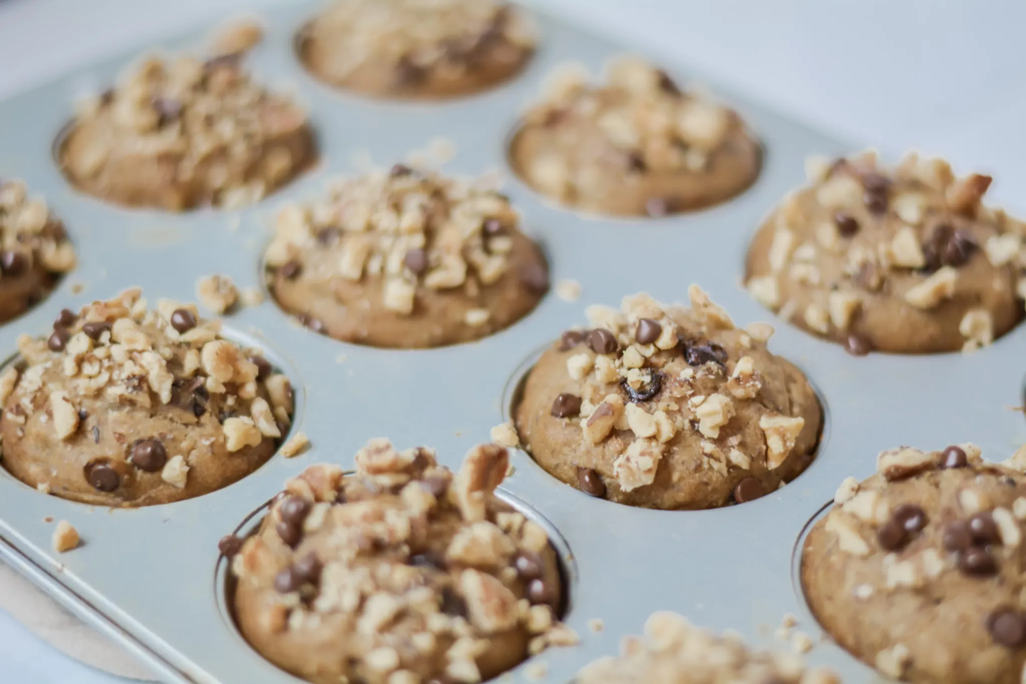 Vegan and gluten free banana nut muffins