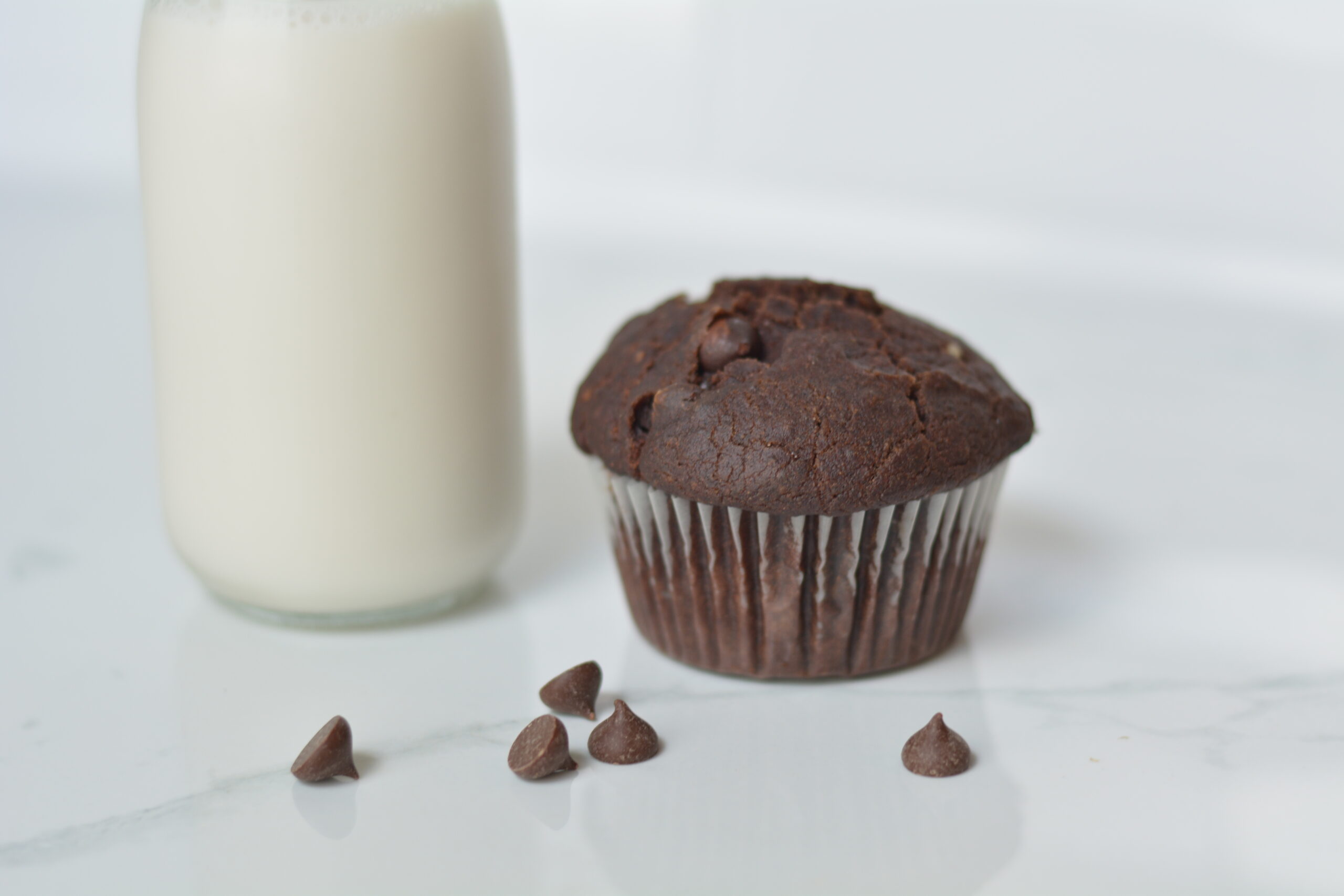 vegan and gluten free protein chocolate muffin